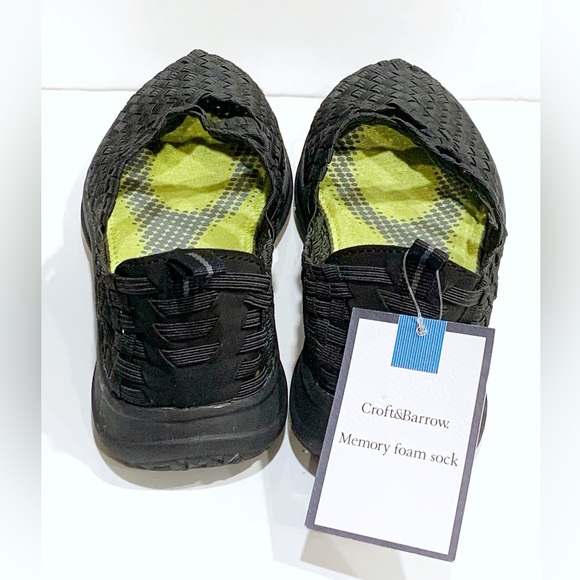 New Croft & Barrow size 8 Black Memory Foam Slip ons - Picture 5 of 6